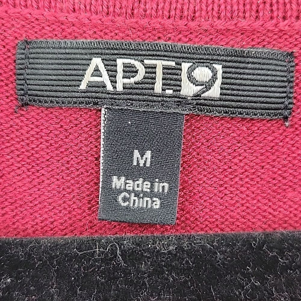 3 For$20 Apt.9 Maroon sleeveless sweater w/ sequence size M - Picture 2 of 7